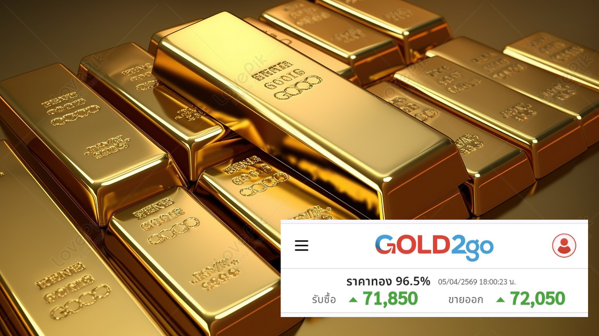 .5 เม.ย 69 สรุปภาวะทองคำ: ราคาทรงตัวระดับสูง ยืนเหนือเจ็ดหมื่นบาทอย่างเหนียวแน่น.