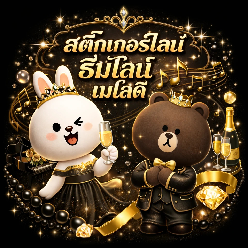 สติ๊กเกอร์ไลน์ ธีมไลน์ เมโลดี้