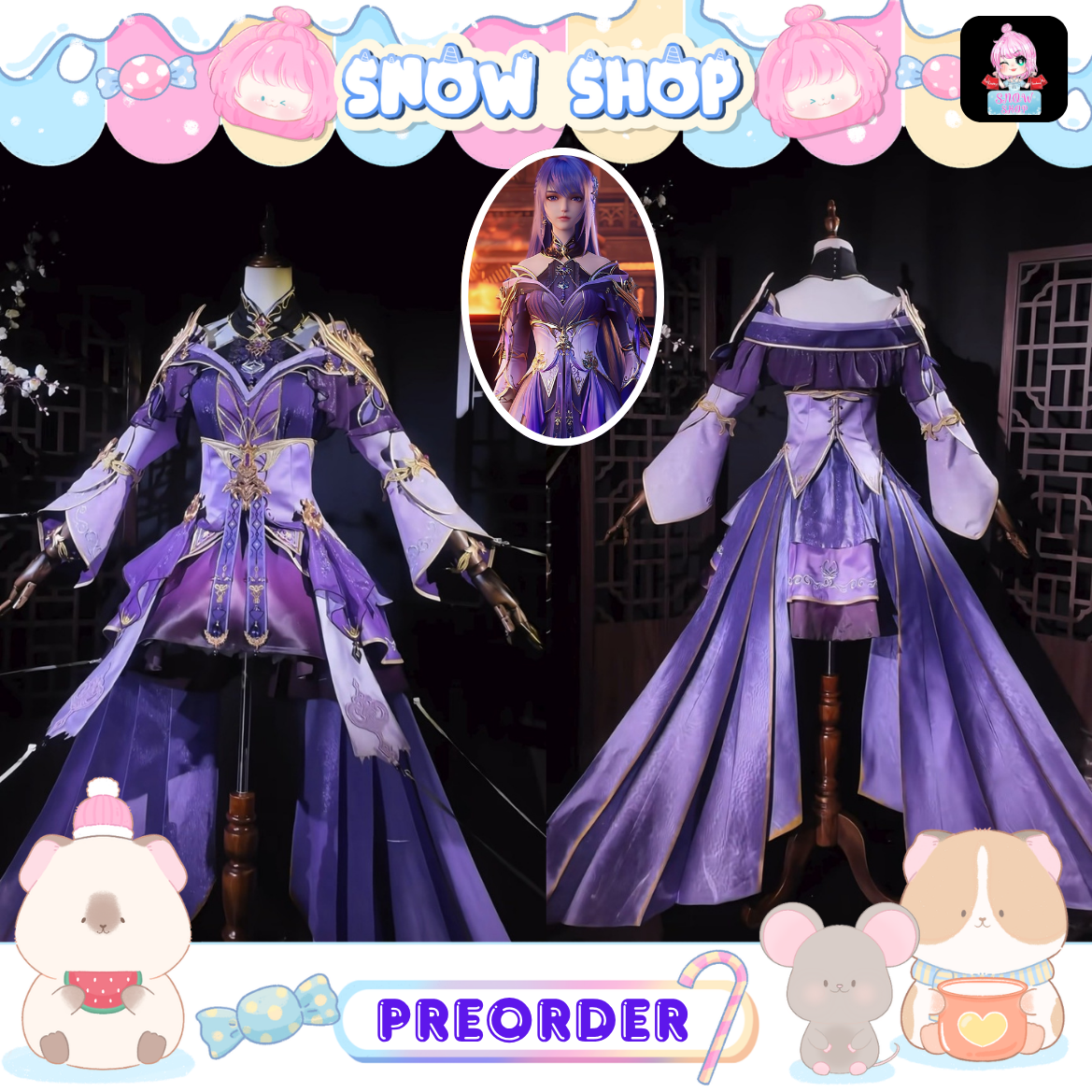 รูปภาพสินค้า 【Pre-Order】ผนึกเทพบัลลังก์ราชันย์ - ชุดคอสเพลย์ ไฉ่เอ๋อร์ความจำเสื่อม