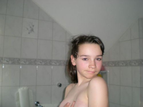 Cute hairy brunette