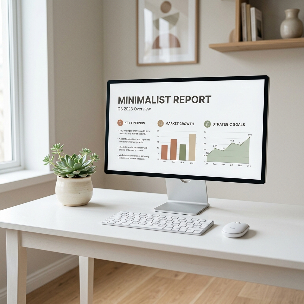 Minimalist Report Template
