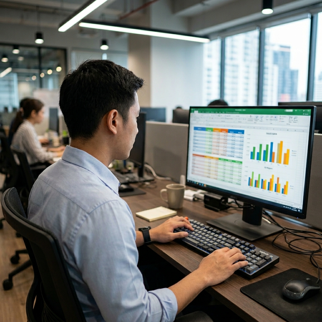 บริการคีย์ข้อมูลลงตาราง Excel