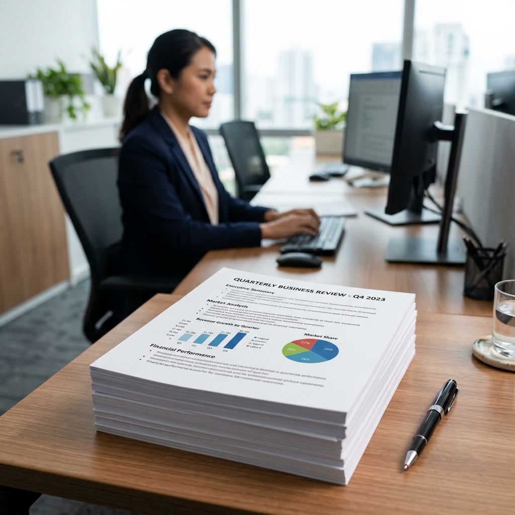 บริการจัดหน้าเอกสารทั่วไป