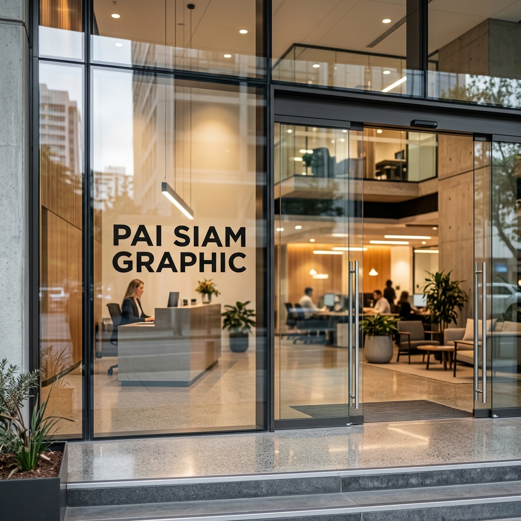 ป้ายชื่อบริษัท ปาย สยาม กราฟิก