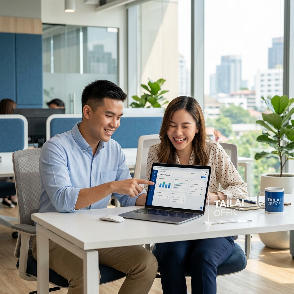 ทีมงานกำลังประชุมและวางแผน