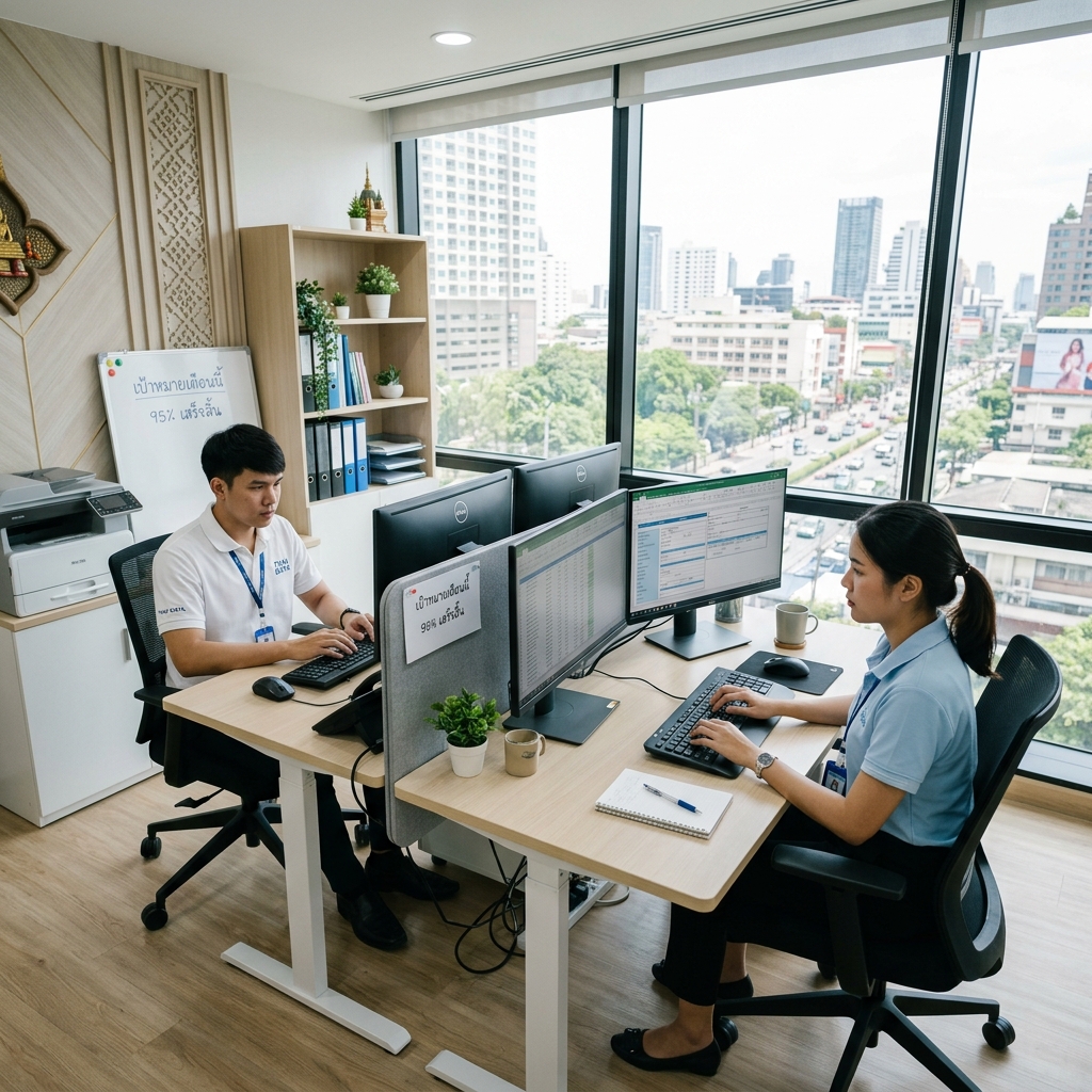 ภาพบรรยากาศออฟฟิศจริงทีมงานสิริภิวัฒน์