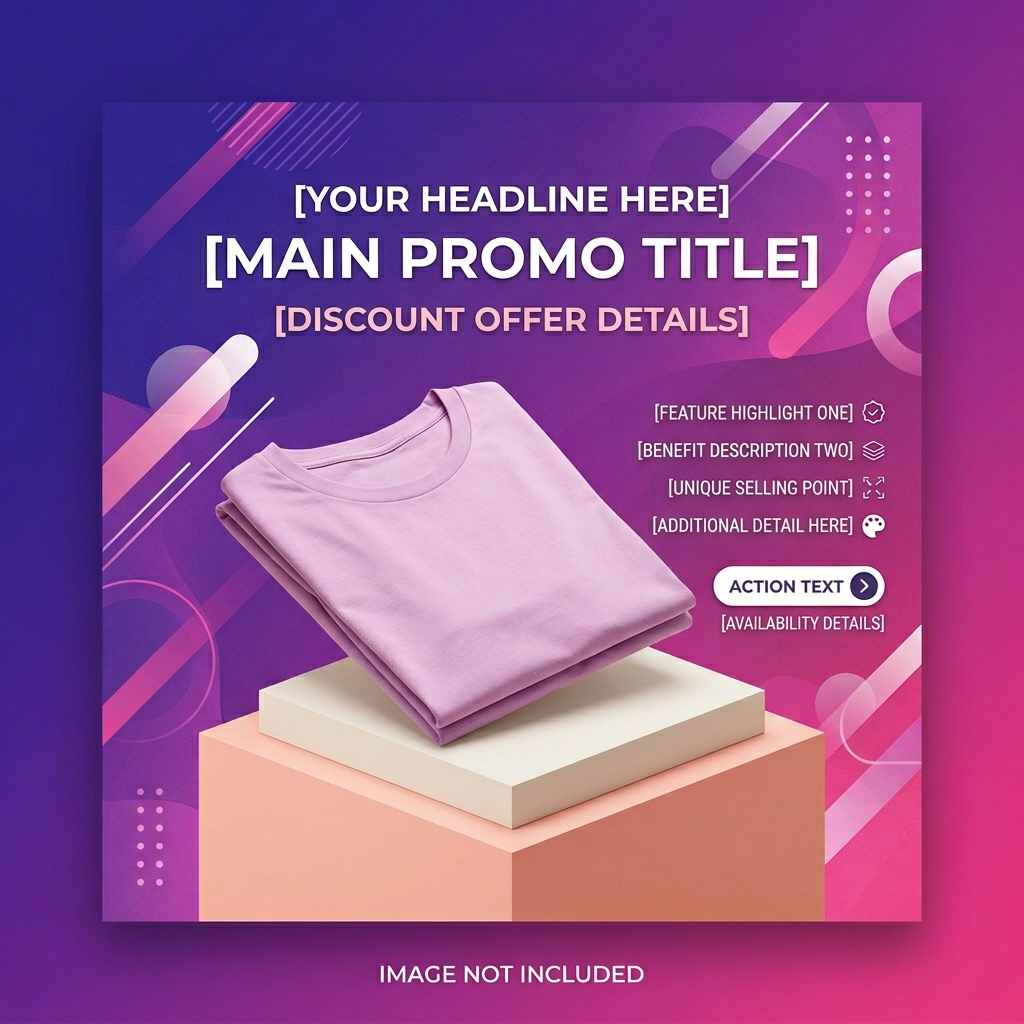 ออกแบบแบนเนอร์โฆษณาเสื้อผ้าแฟชั่น