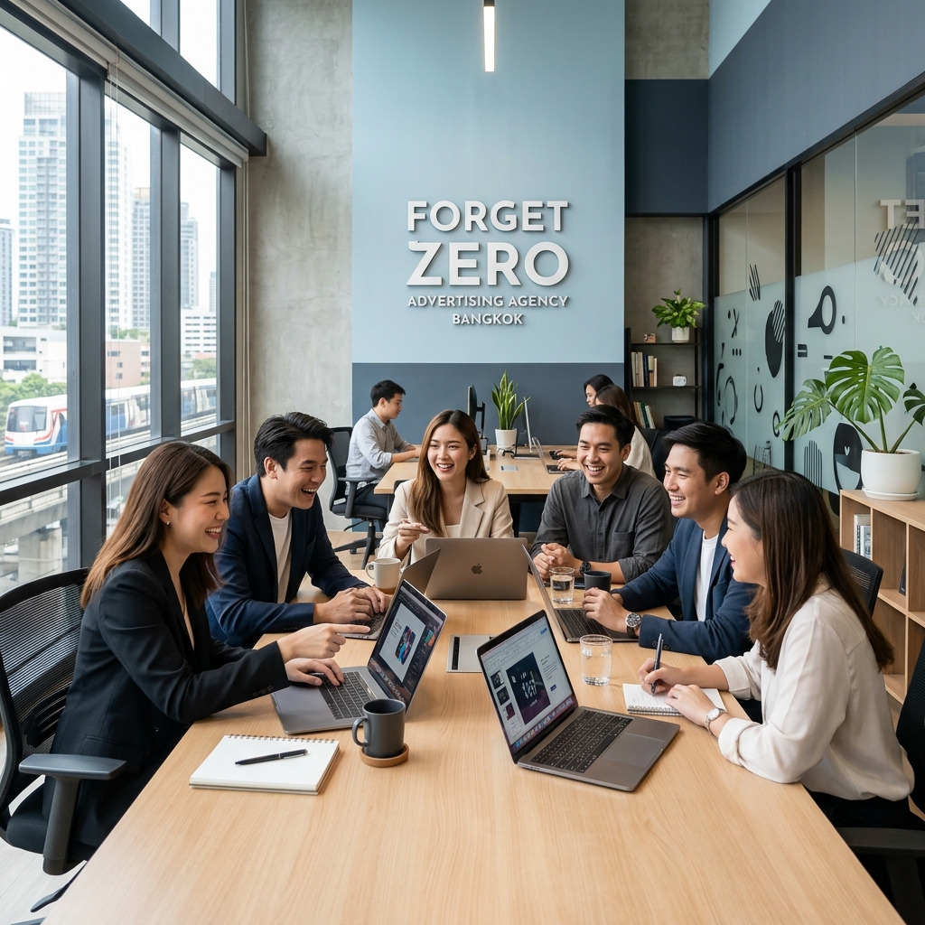 ภาพบรรยากาศสำนักงานและทีมงาน บริษัท ฟอเกทซีโร่ จำกัด