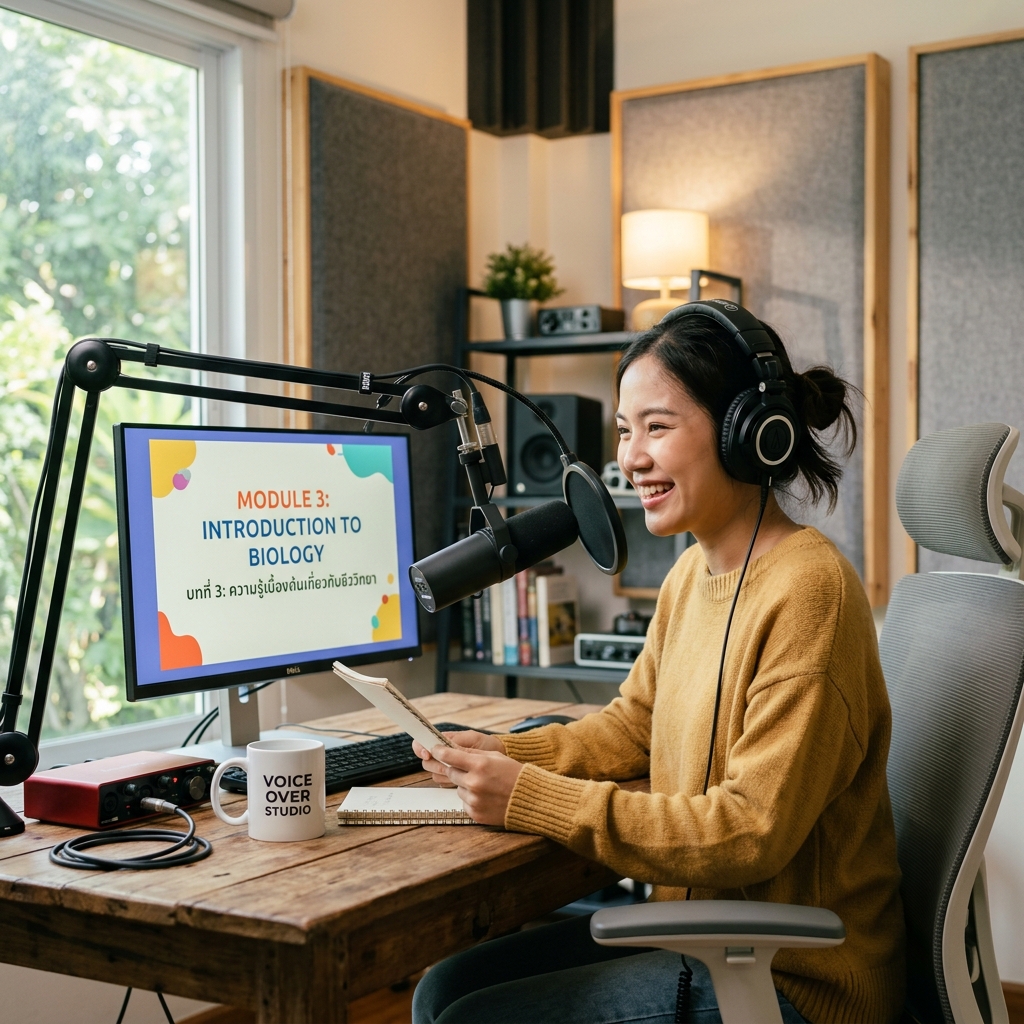 เสียงสำหรับ E-learning