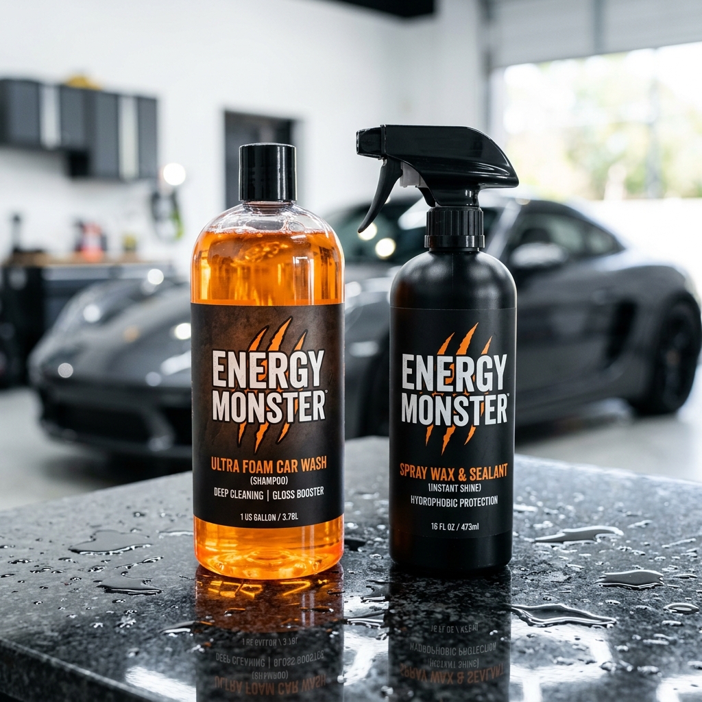 แชมพูล้างรถและน้ำยาเคลือบสี