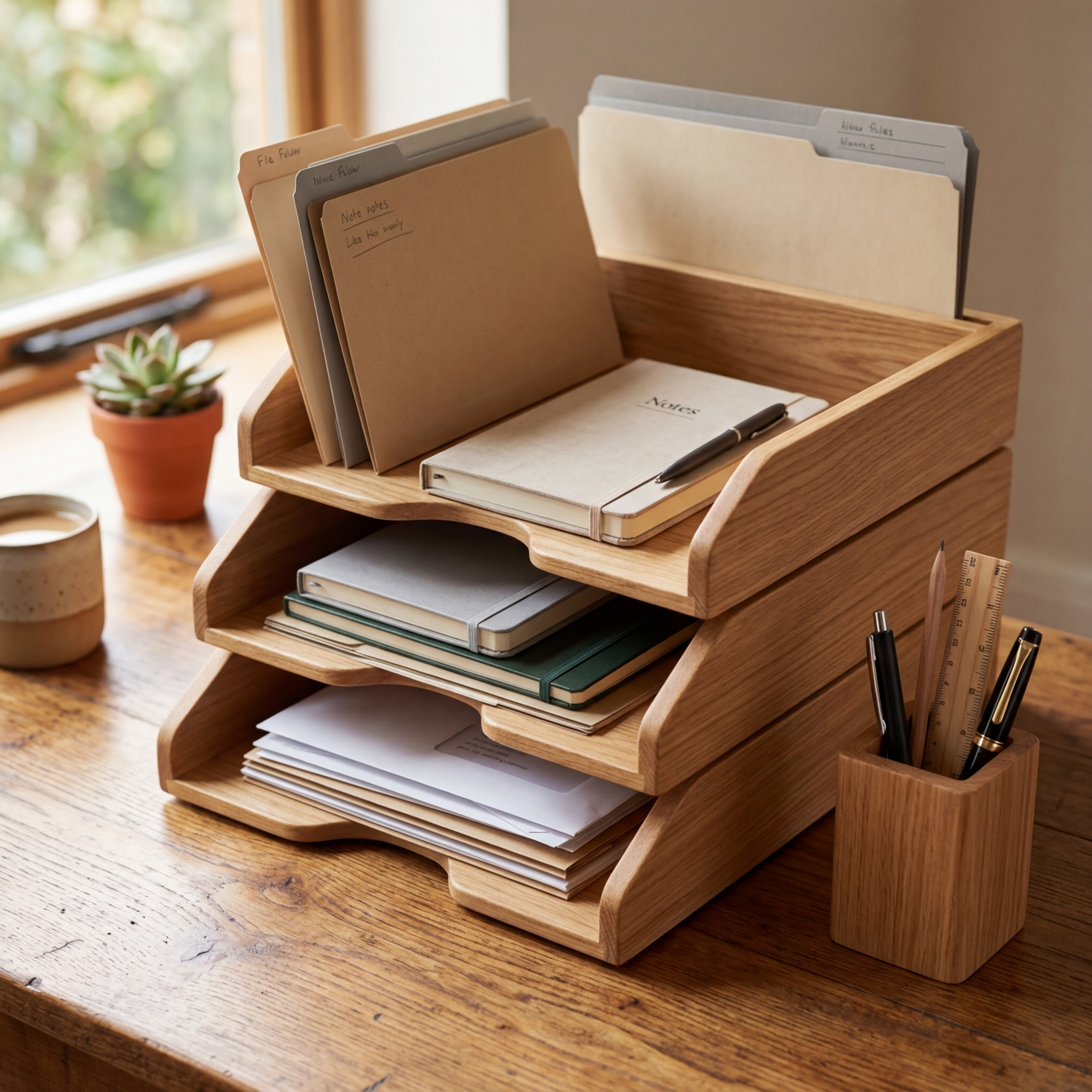 ชั้นวางเอกสารตั้งโต๊ะ